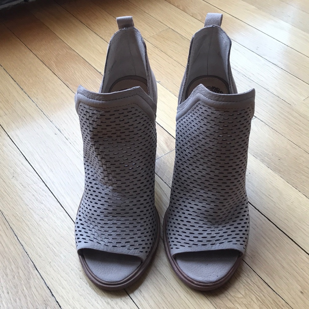 Vince Camuto Kensa Perforated Leather Ankle Bootie